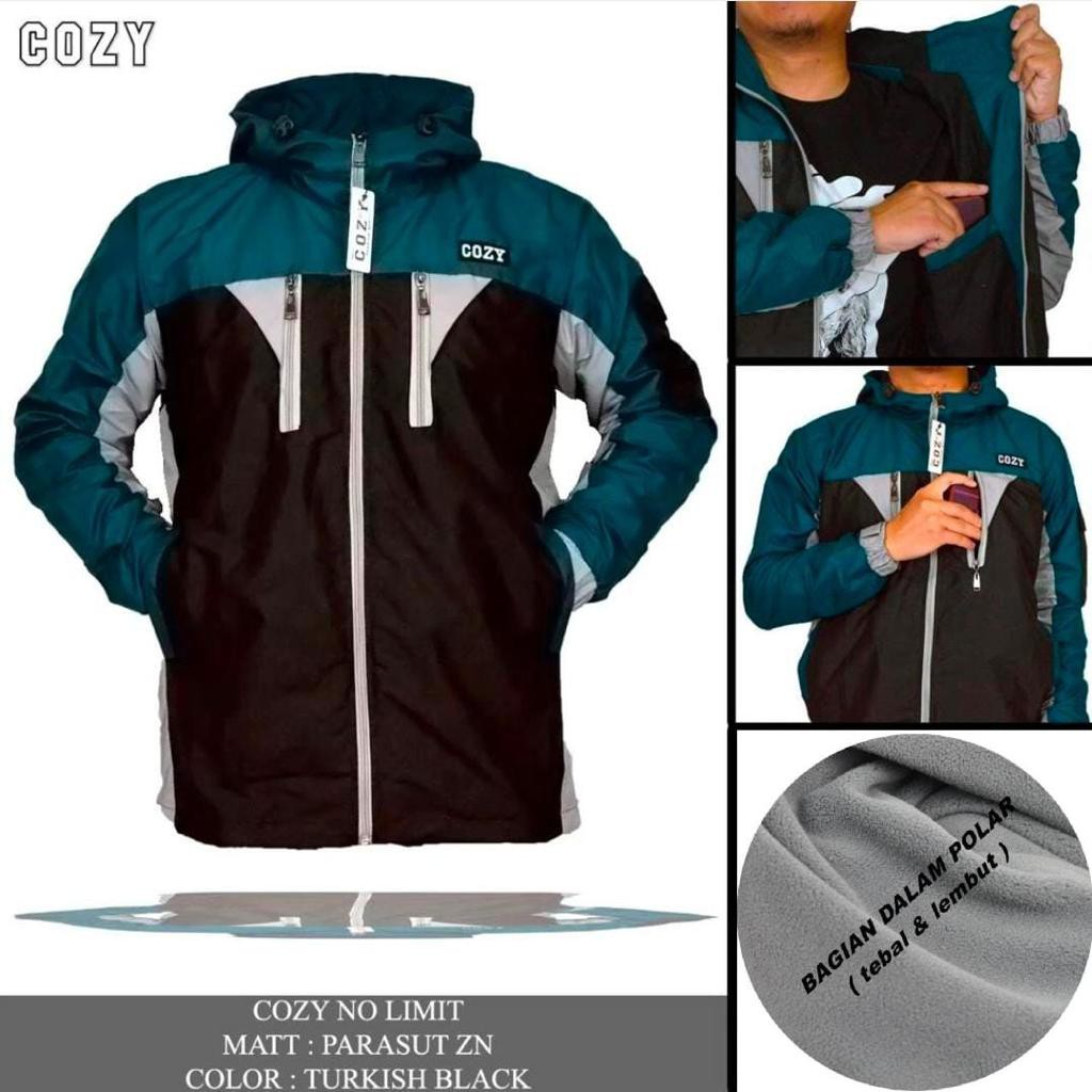 TERLARIS !! JAKET GUNUNG OUTDOR PRIA BAHAN PARASUT TEBAL KOMBINASI WARNA TERMURAH ORIGINAL DISTRO-TURKHIS-BLACK