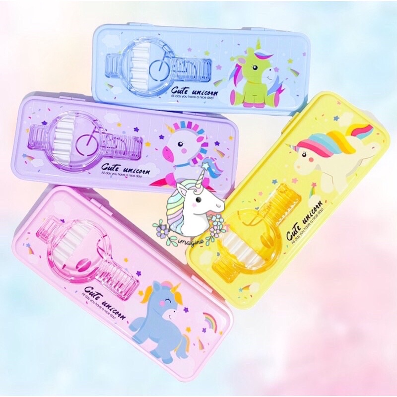 

Kotak / Tempat Pensil Sekolah Anak Unicorn Pencil Case Box