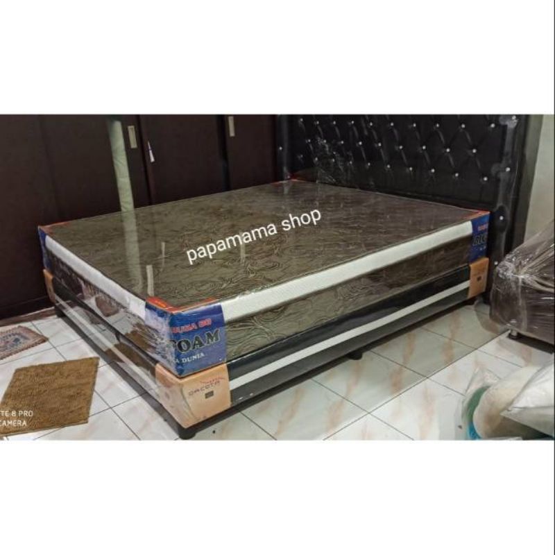 Tempat Tidur Set Kasur Busa Rebonded Flush Top ukuran 180×200CM -