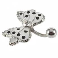 RBI Anting Perut Pita Polkadot Stainless Steel Navel Body Piercing