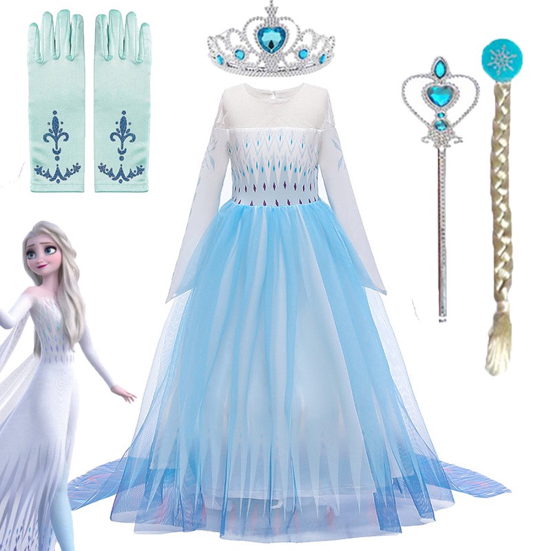 baju anak princess elsa frozen