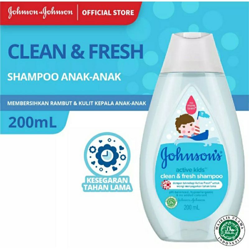 JOHNSON'S BABY Shampoo Active Fresh 200mL