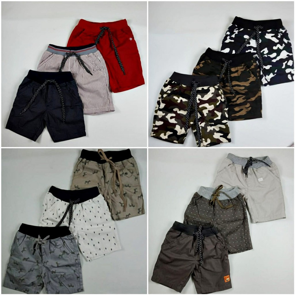 LITTLE M Celana woven anak pendek cowok laki laki usia 2 3 LITTLE M Celana woven anak pendek cowok laki laki usia 2 3