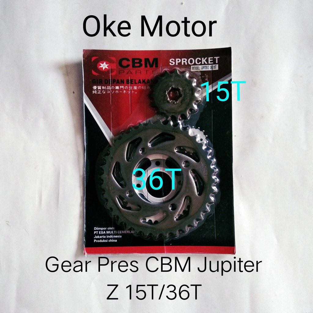 gear pres/gir depan belakang motor jupiter z