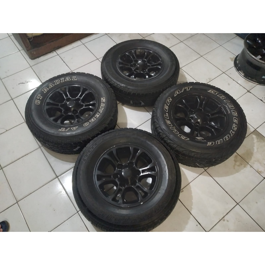 velg original second panther plus ban ring 15 kondisi 80% pc 6x139