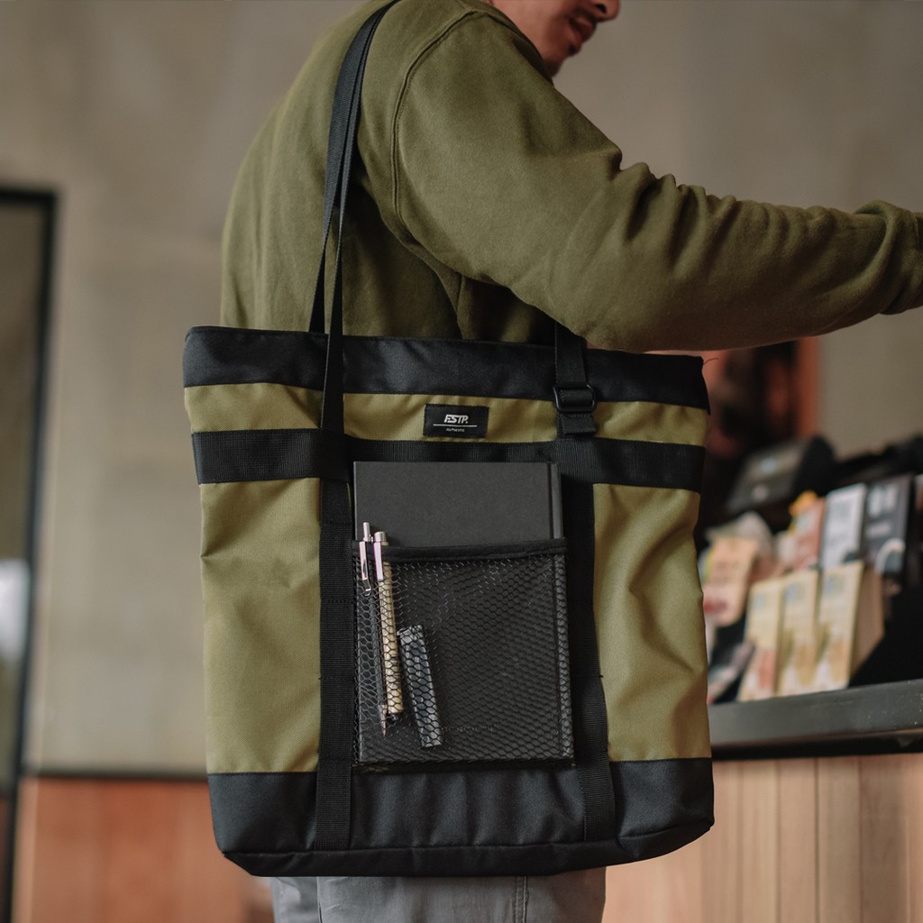 NANO GREEN |MNM x FSTP| Tas Selempang Jinjing Tote Bag Unisex ORI