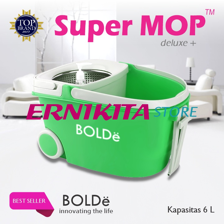 BOLDe SUPERMOP DELUXE PLUS - Alat Pel Modern Utilitas Komplit