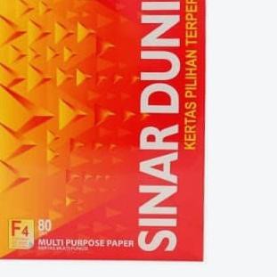 

❊ KERTAS HVS F4 80GSM SINAR DUNIA - 500 LEMBAR ♀