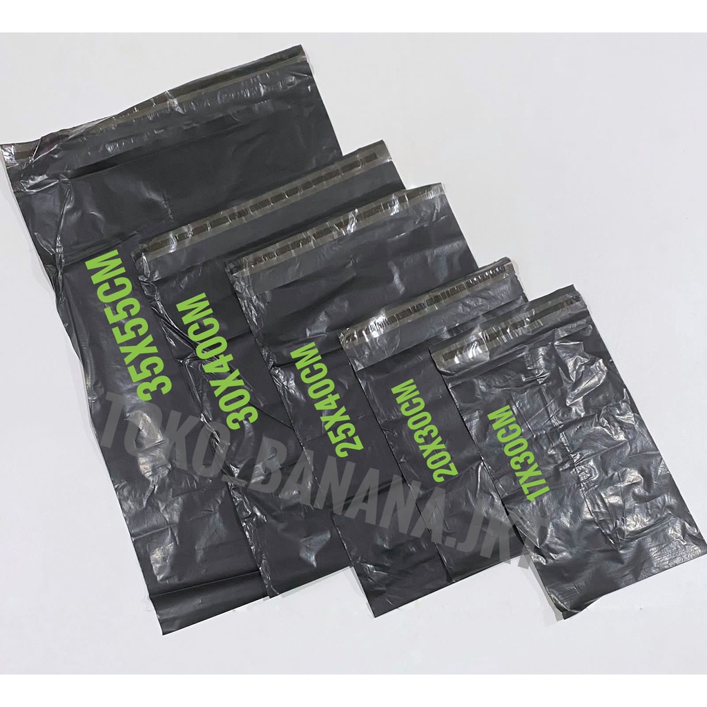 Jual Kantong Plastik Packingan Polymailer 100 Lembar Model Amplop 35x55 Cm Hitam Online Kemasan 3395