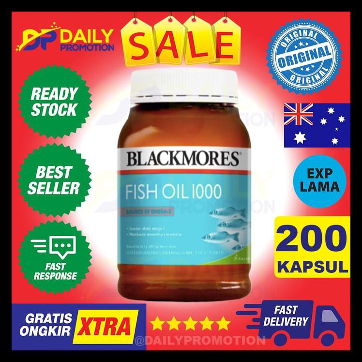 BLACKMORES FISH OIL OMEGA 3 6 9 MINYAK IKAN SALMON KALBE - 200 KAPSUL PROMO [Kode 1|Kode 2|Kode
