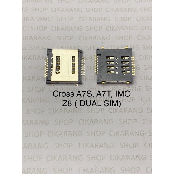 CON SIM 2TINGKAT - EVERCOSS A7S - CONEKTOR - KONEKTOR SIMCARD SIM CARD CINA 2 TINGKAT ORI