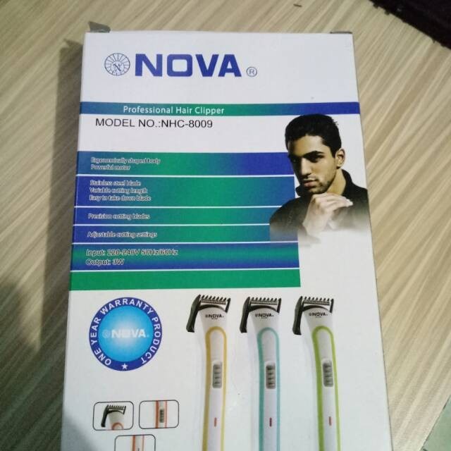 Alat Cukur Kumis Jenggot Rambut Hair Clipper NOVA NHC-8009 - Potong Rambut Alat Pangkas Rambut Jenggot