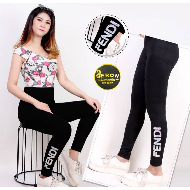 Legging Import Sablon Legging Motif sablon