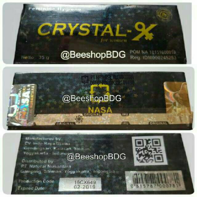 Crystal x original nasa / crystal-x / crystalx / cx asli