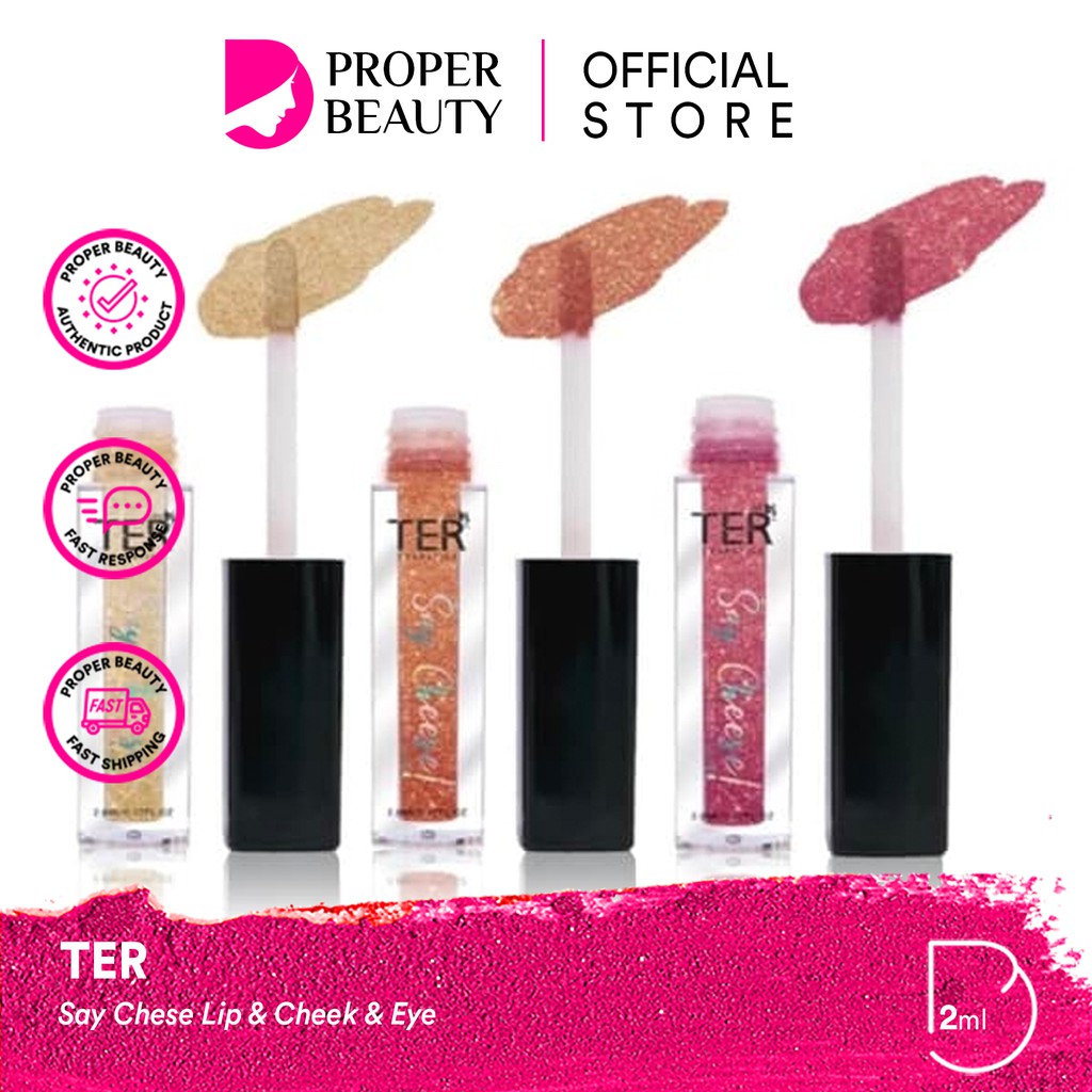 TER Say Chese Lip &amp; Cheek &amp; Eye Thailand / Cosmetic Moisturizing / Lipstick Matte Tint Metalic Tone