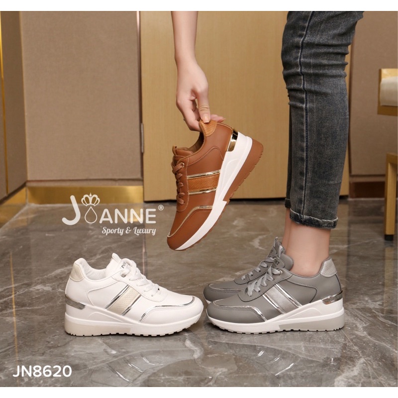 RESTOCK! [ORIGINAL] JOANNE Sporty Wedges Sneakers Shoes Sepatu Wanita #JN8620