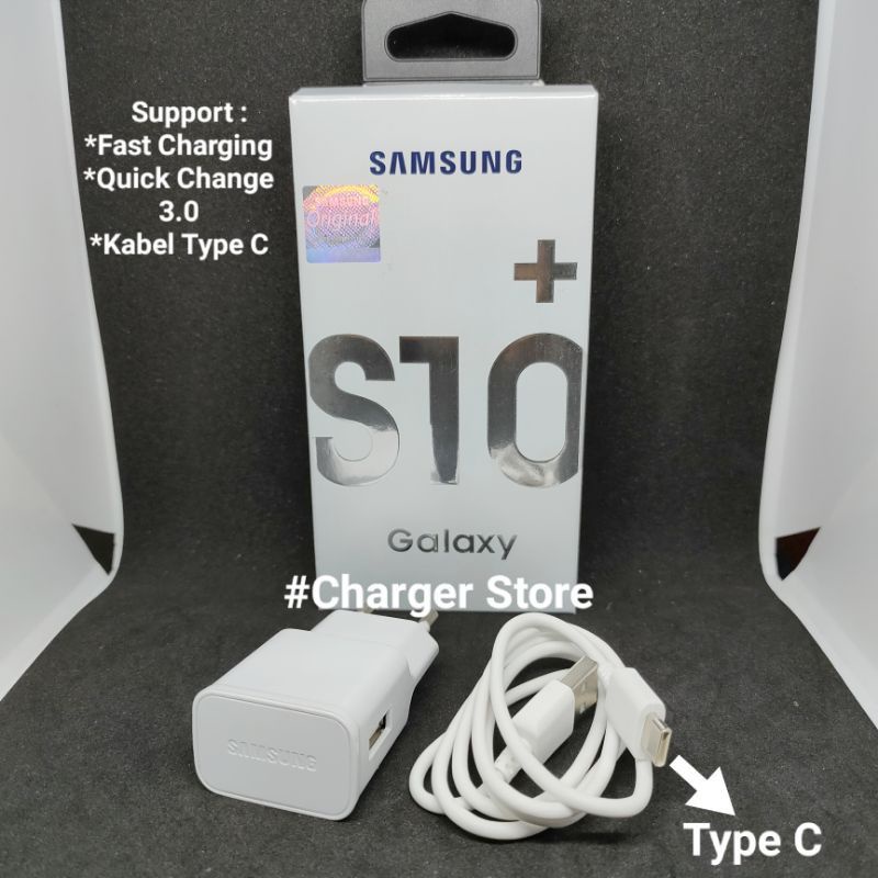 Charger Samsung Type C ORIGINAL Fast Charging S10 S10+ S8 S8+ S9 S9+ Note 7 Note 8 M20 M30