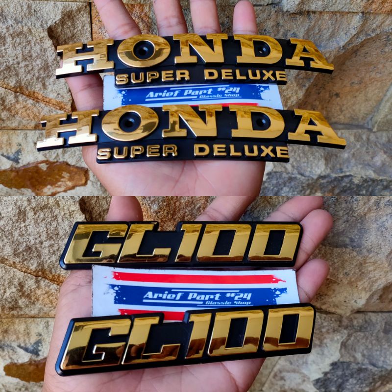 emblem tangki gl100 kempol emblem aki tutup kempol aki gl100 set import