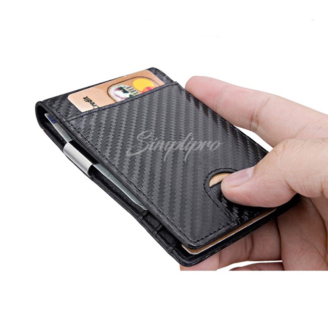 Dompet Money Clip Pria Keren Modern Slim Wallet RFID Protection GN-MC2