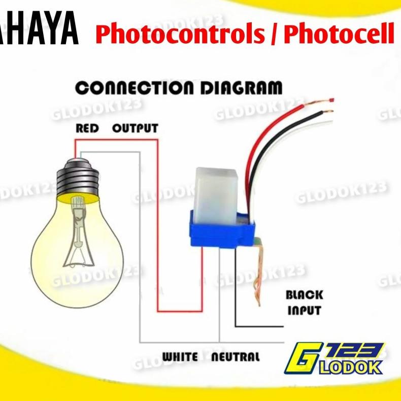 ⚡COD⚡ Photocell Fotosel Sensor Cahaya Lampu LED Saklar Otomatis Siang Malam