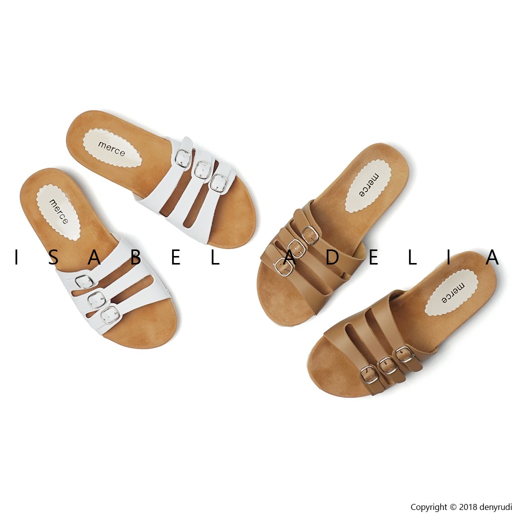 Isabel Adelia LAUDYA Sandal Wanita Platform Putih Moka Isabel Adelia LAUDYA Sandal Wanita Platform Putih Moka