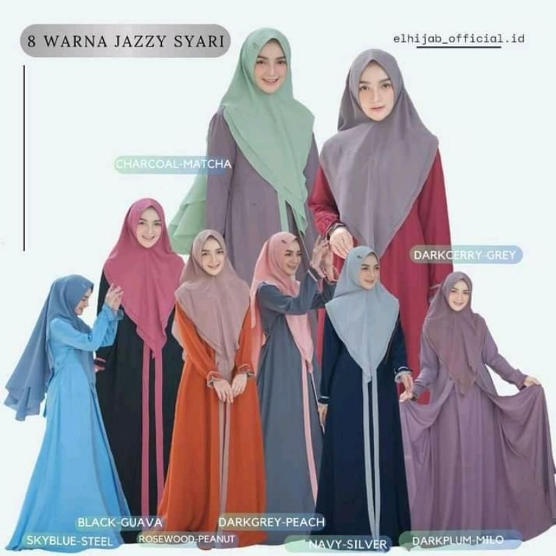 Gamis set jazzy syar'i by el hijab original produk
