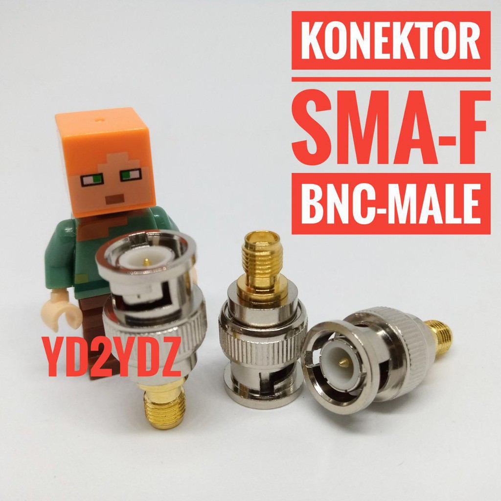 konektor sma female to bnc male smaf bncm antenna connector nanovna konverter sambungan antena luar adapter radio ht china