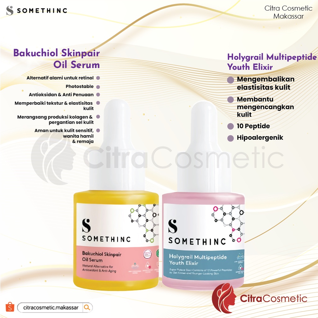 Somethinc Serum Niacinamide | DNA Salmon | AHA BHA | Retinol | Hyaluronic | Bakuciol Face