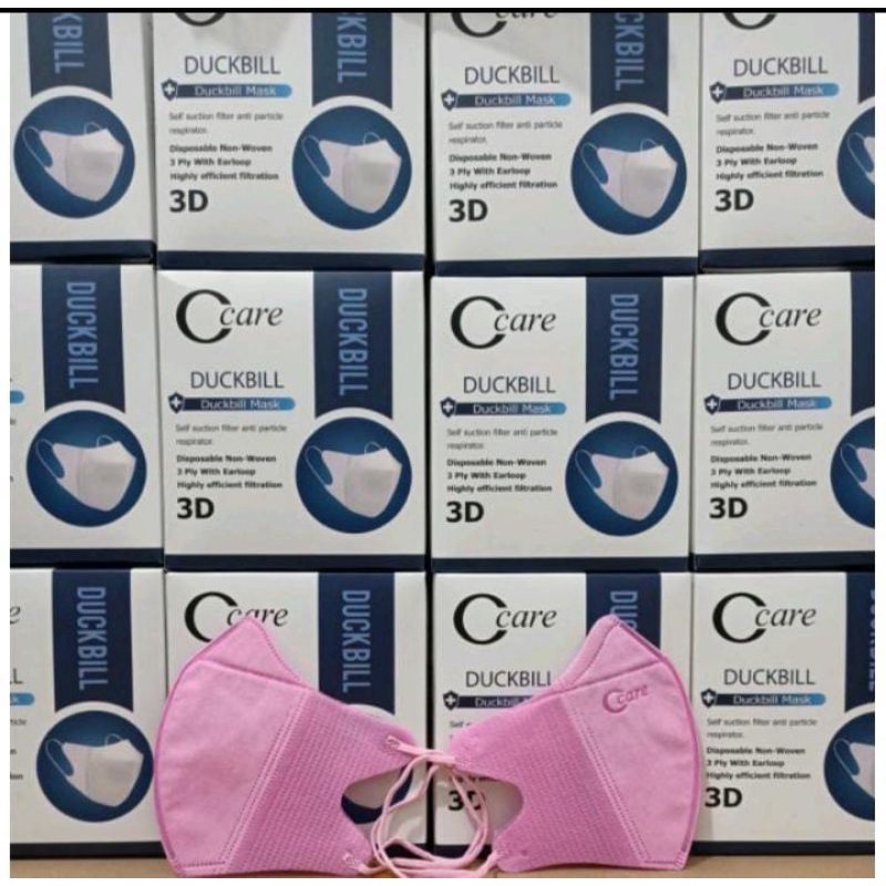 MASKER 3PLY DUCKBILL CCARE ISI50PCS,MASKER 3PLY DUCKBILL 3D OCARE