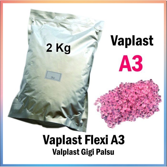 Bahan Valplast Gigi Flexi Warna A3 2 Kg