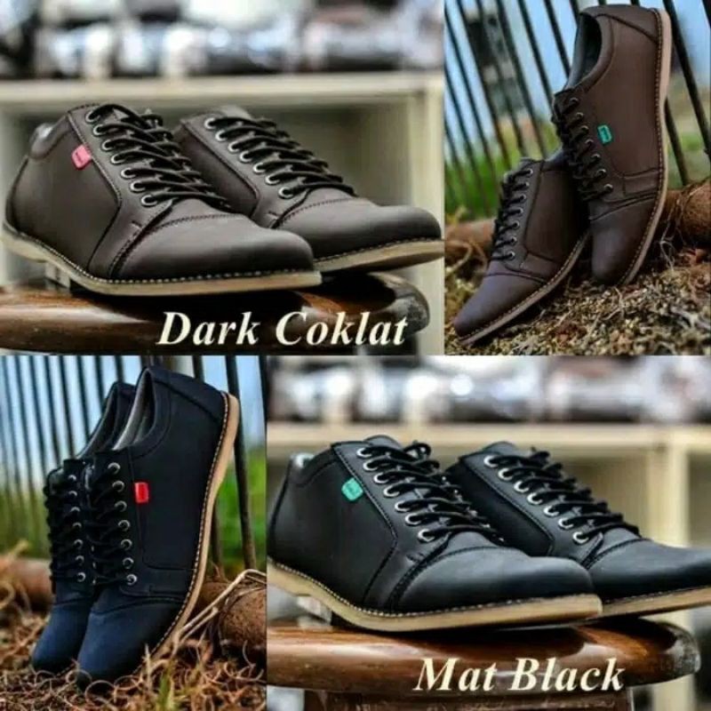 SEPATU PRIA KICKERS SHAKA SEPATU FORMAL PRIA KULIAH KERJA SANTAI