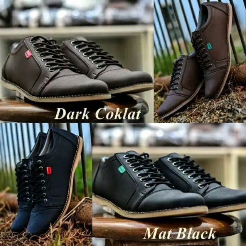 SEPATU PRIA KICKERS SHAKA SEPATU FORMAL PRIA KULIAH KERJA SANTAI