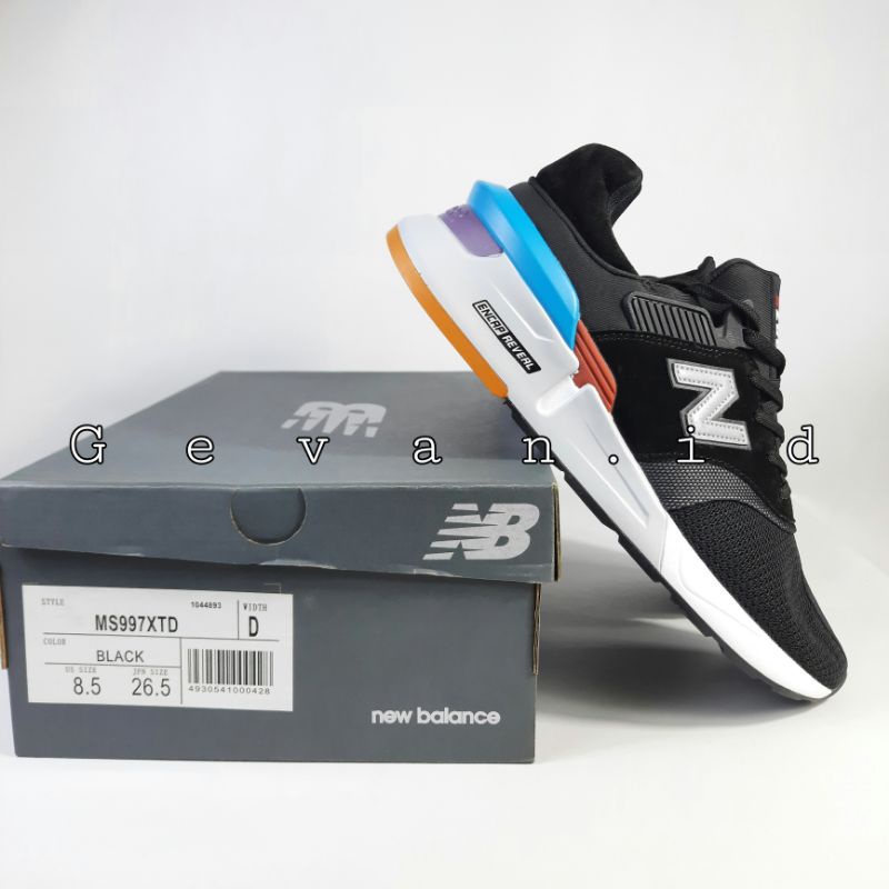 NEW BALANCE MS997 BLACK/SEPATU NEW BALANCE  UNISEX/NEW BALANCE PRIA