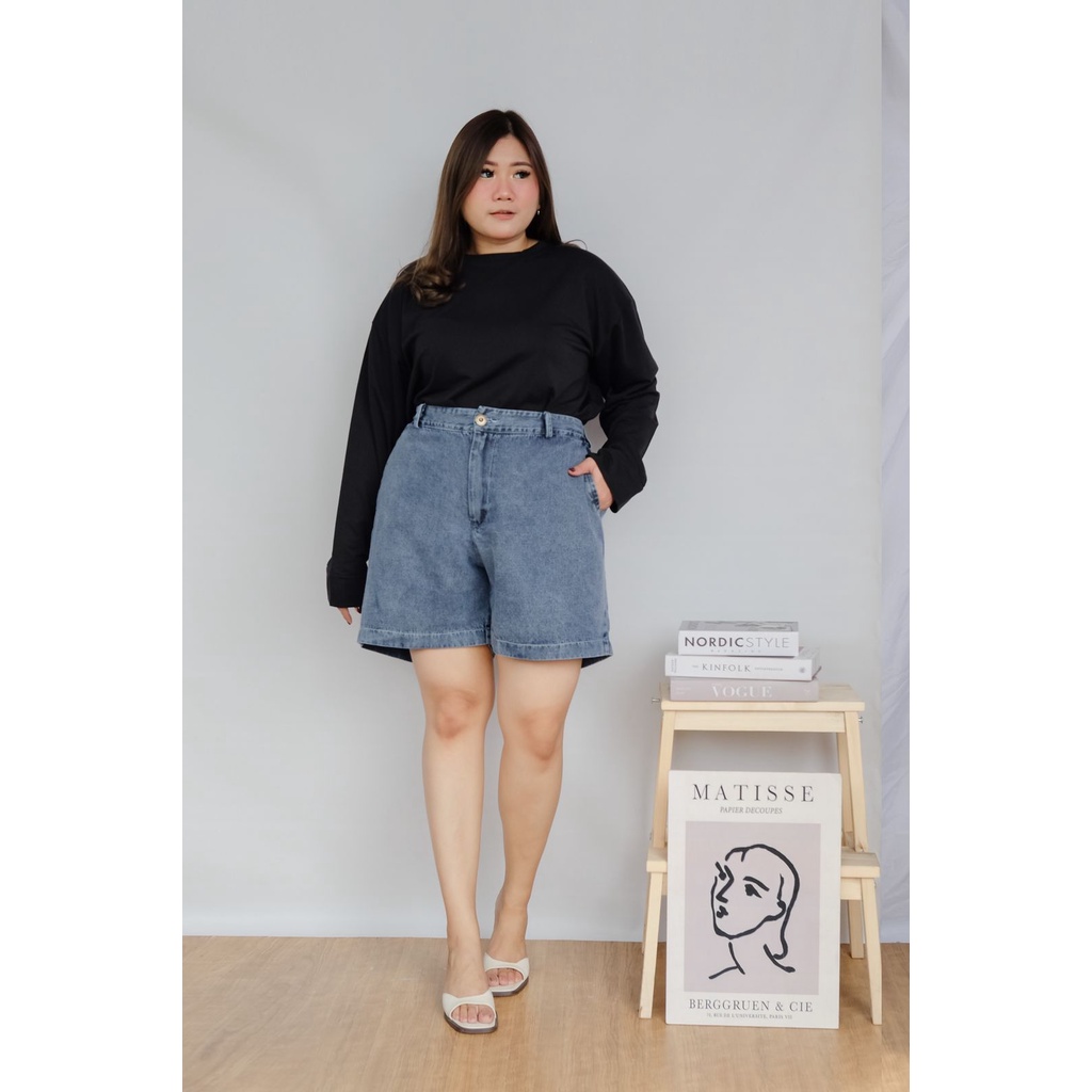 BIGWELL /CELANA JEANS PENDEK/ JEANS SHORT  / CELANA JUMBO/ CELANA BIGSIZE/ CELANA JUMBO MURAH/ CELANA BIGSIZE MURAH