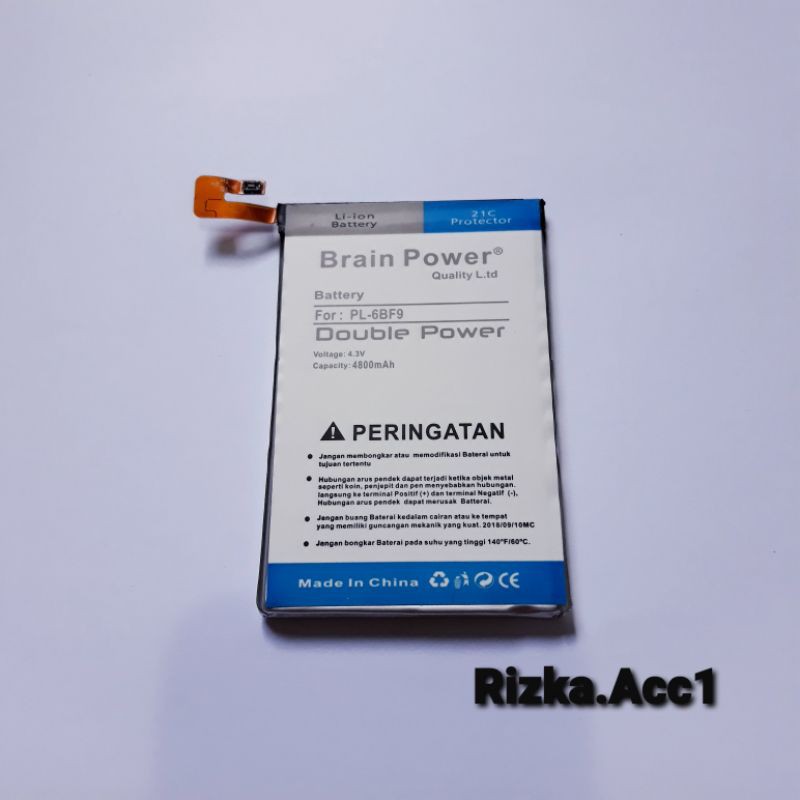 Baterai Batre Polytron Zap 6 Power 4G PL-6BF9 Double iC Power Battery Hp