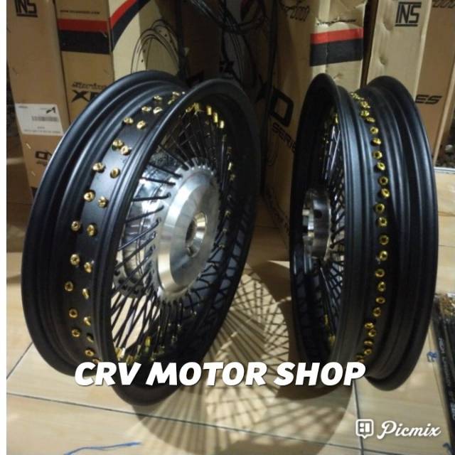 Velq motor Honda Vario,Beat,scoppy,Rossi sprint xd ring 14 tapak lebar,tangguh dan kereen..