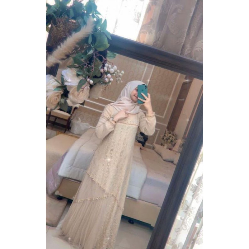 Nariman Dress Beige XL by kaleela.id | Nariman dress beige xl by kaleela id | Nariman dress original