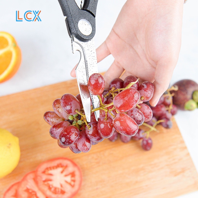 LCX Pisau Talenan Set 8 in 1 Keramik /Free Pengasah Pisau Knife Set VS-1816