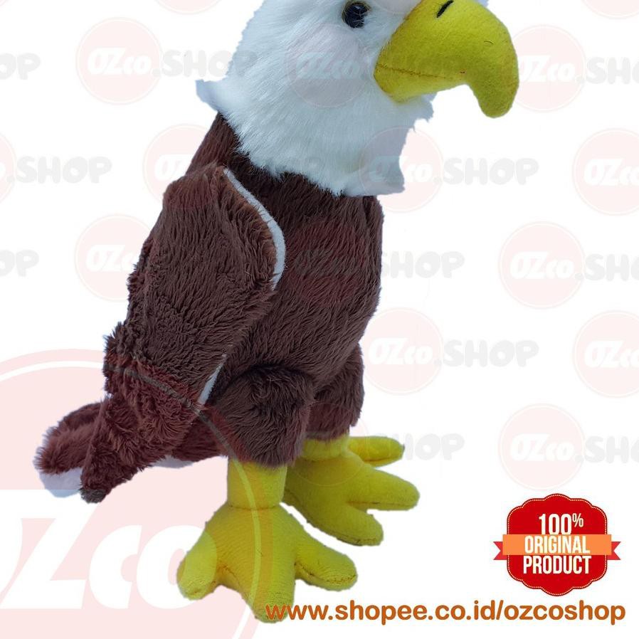 Kml31 Boneka Hewan Burung Elang Bondol Bald Eagle Original Ozco