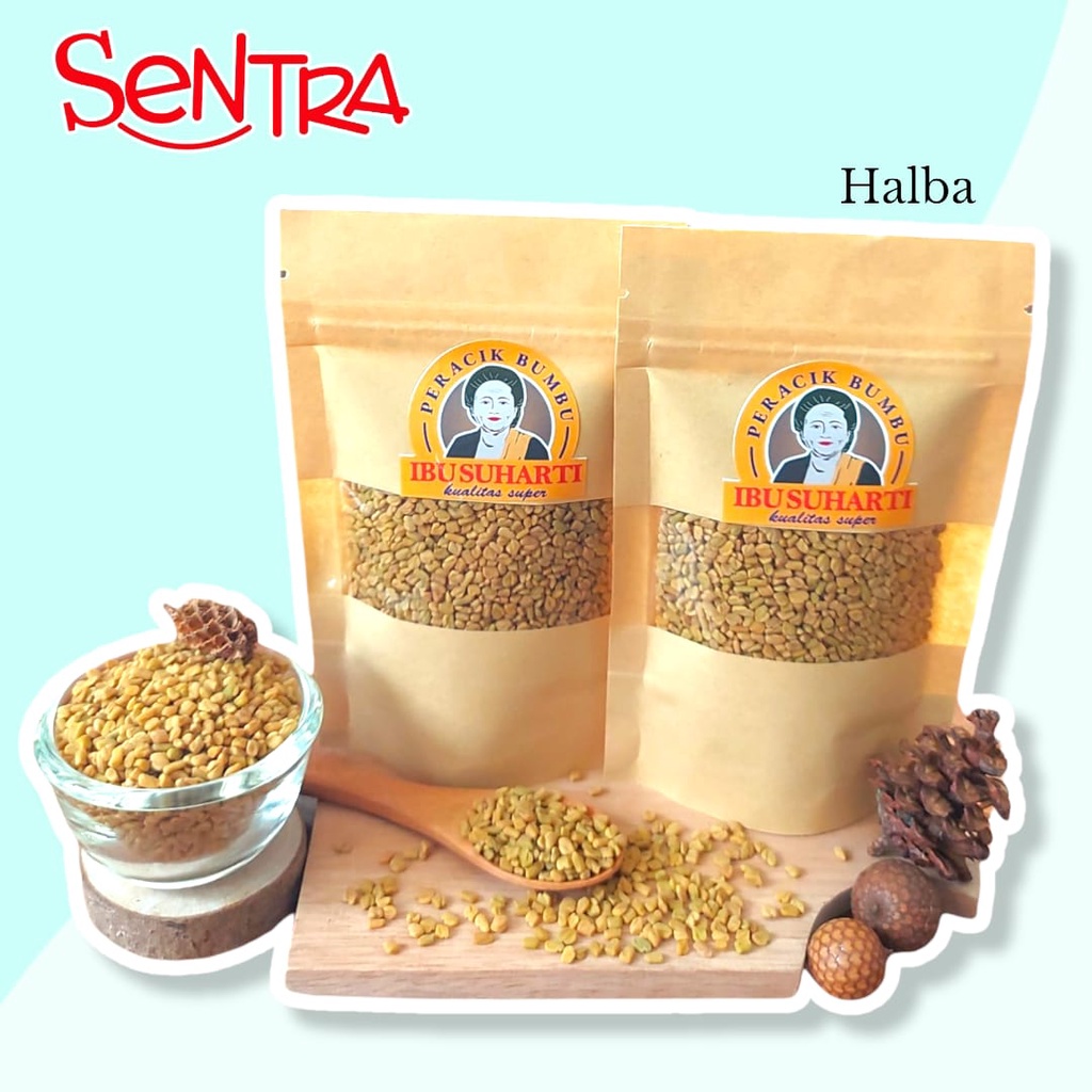 

REMPAH HALBA / FENUGREEK / METHI INDIA KUALITAS PREMIUM - IBU SUHARTI (BUMBU DAPUR REMPAH-REMPAH)