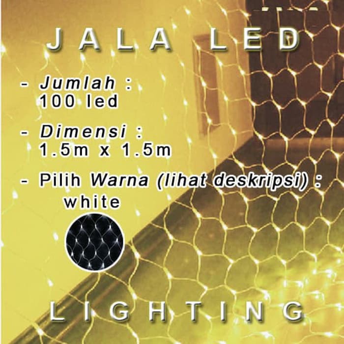Lampu Natal Jala LED Warm White