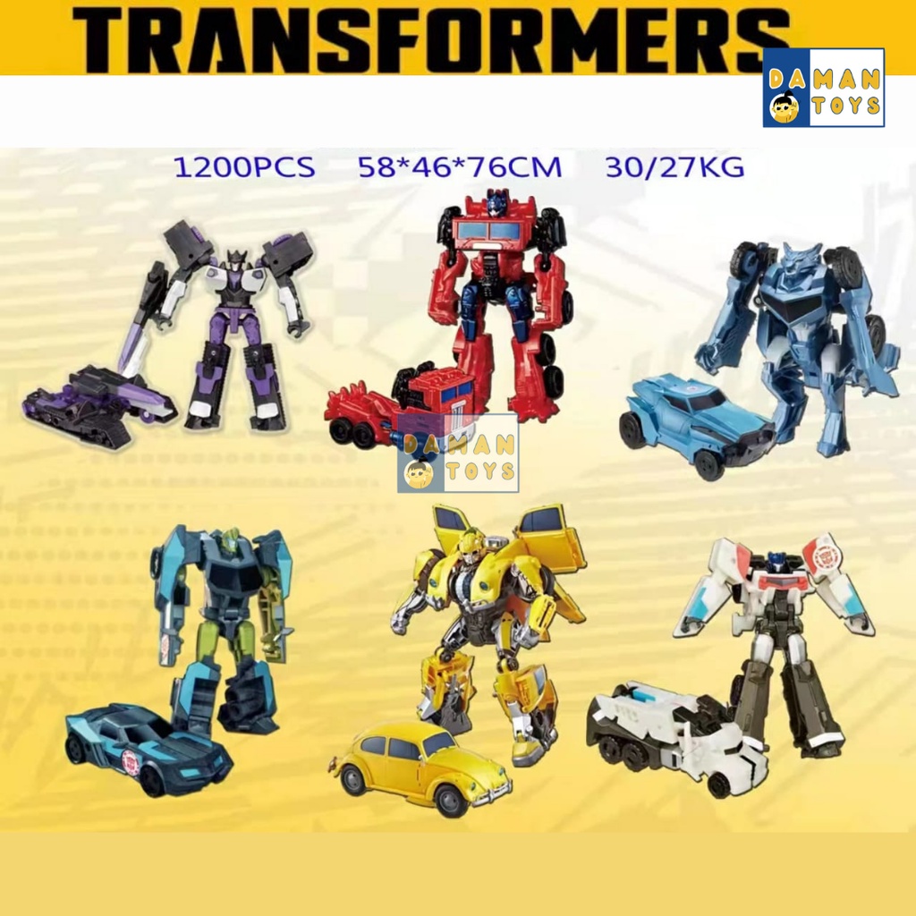 Mainan Robots Transformers Megatronus Optimus Prime Steeljaw Night Ops Bumblebee Bisa Berubah