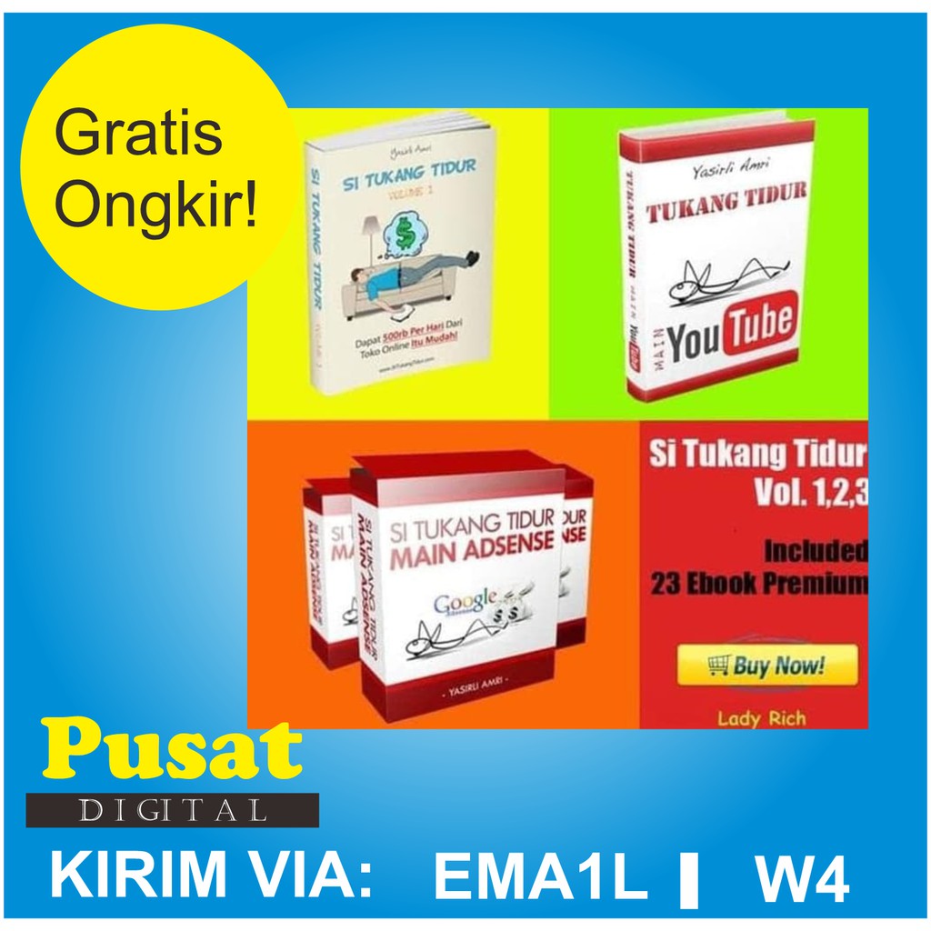 NEW PAKET SI TUKANG TIDUR 123 Panduan terLengkap Youtube Adsense