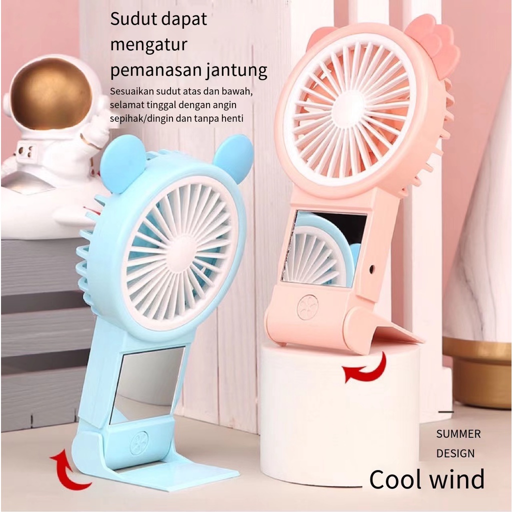 MINI IMUT KIPAS ANGIN MINI GENGGAM Cute / Kipas Lipat PORTABLE / Mini Fan C130