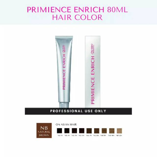 80 ML Shiseido Profesional PRIMIENCE ENRICH Hair Color Natural Brown /Cat Rambut Shiseido