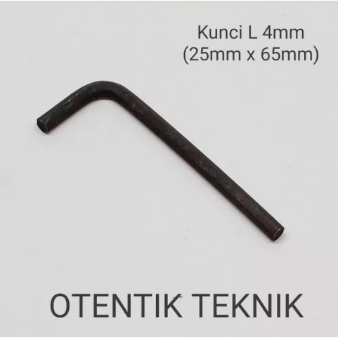 Kunci L Hexagon 4 Mm Hitam Eceran Murah - Hexagonal Allen Key 4mm Black - Furniture - Sale Obral