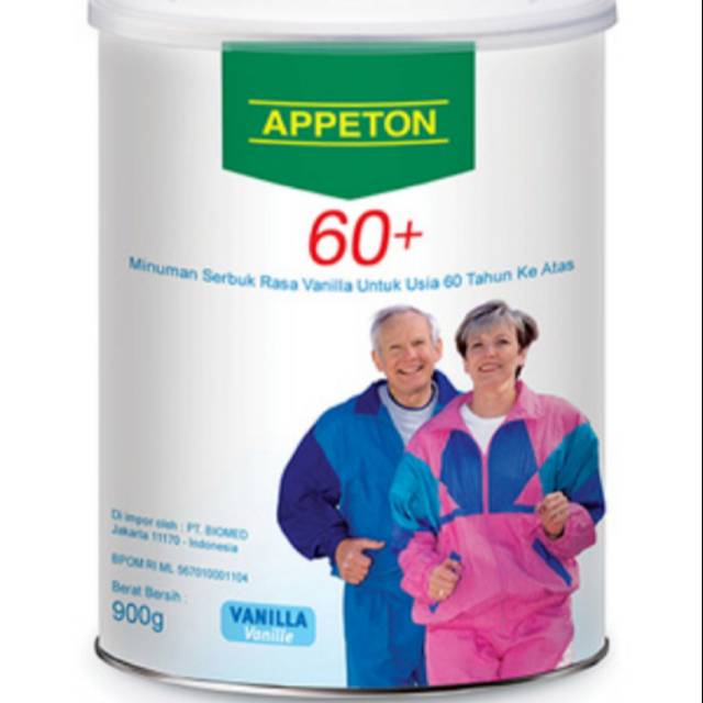 

APPETON 60+ / Susu Lansia (orang tua) Vanila 900gr