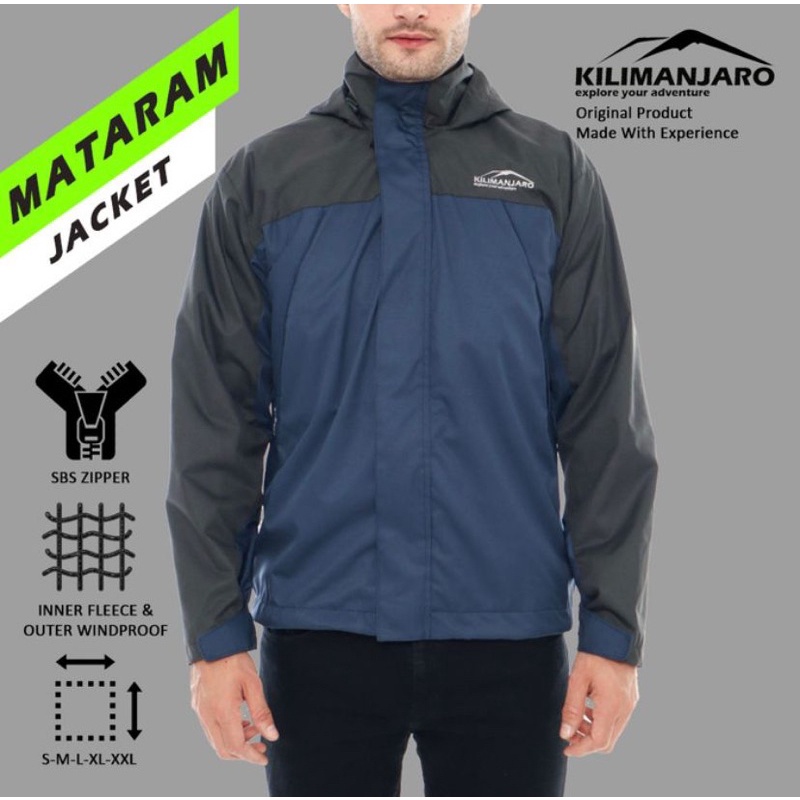 Jaket gunung kilimanjaro outdoor Mataram super hangat - jaket outdoor Mataram