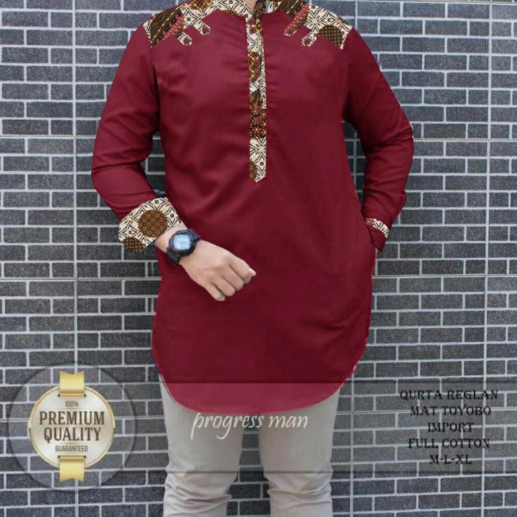 Spesial Desember Baju Koko Atasan Pria Pakaian Gamis Pria Muslim Model Kerah Batik Shopee Indonesia