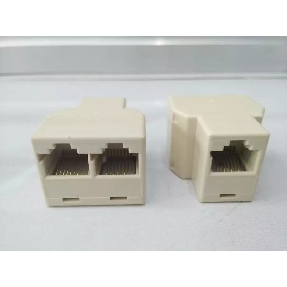 Barel RJ 45 DOUBLE CABANG 2 Barel double barrel UTP RJ45 LAN Konektor